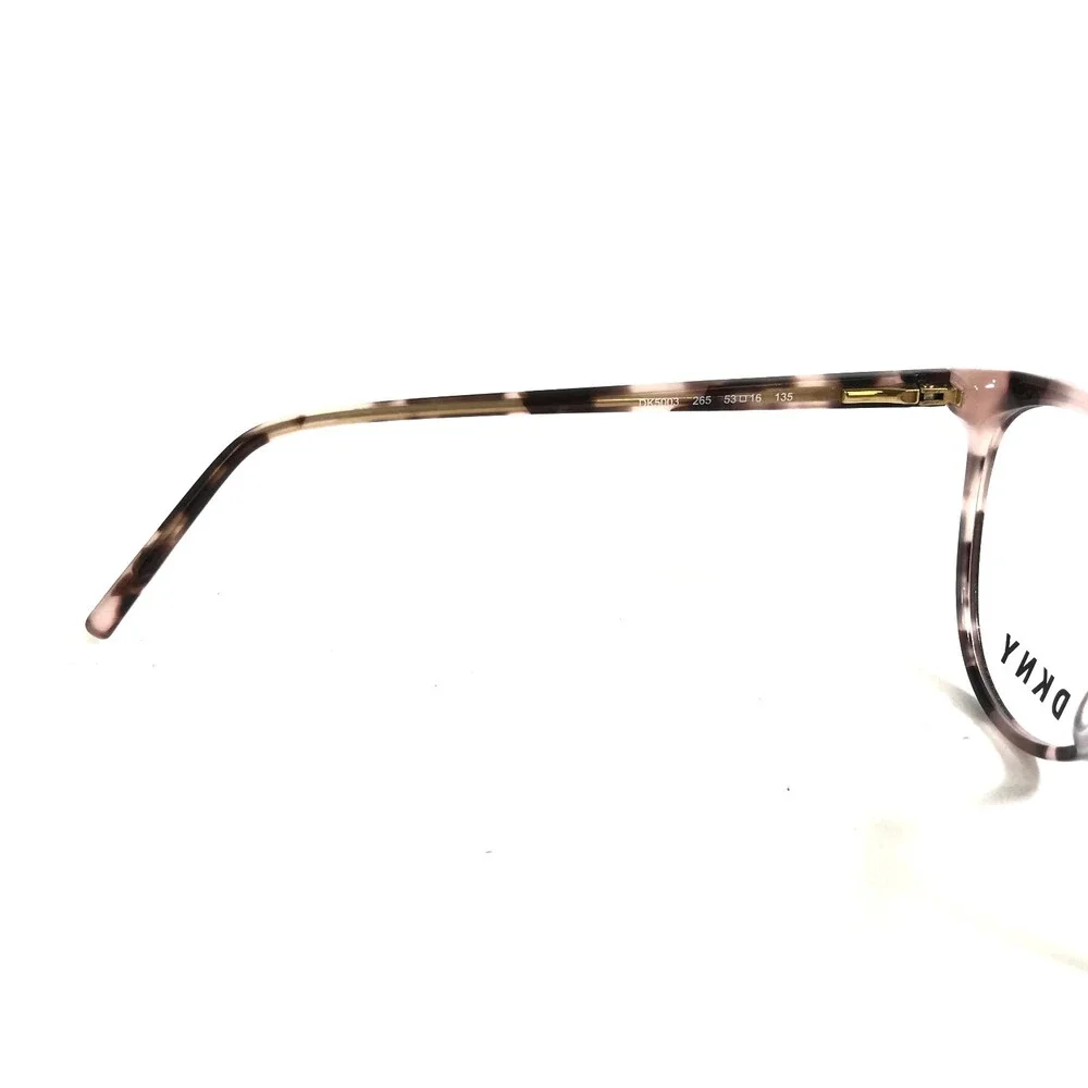 DKNY Eyeglasses Frames DK5003 265 Pink Tortoise Cat Eye Full Rim 53-16-135